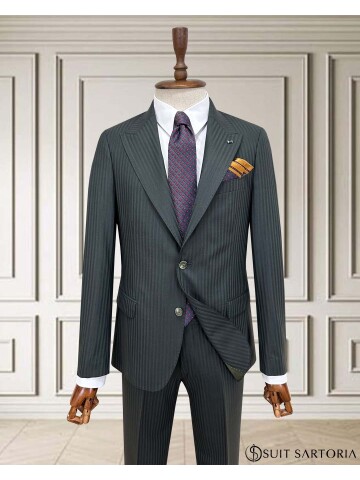 SUIT SARTORIA YEŞİL YÜNLÜ TAKIM ELBİSE 2001/35