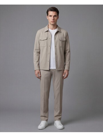 Taş Safari Cepli Spor Erkek Takım – Comfort Fit Performans Model