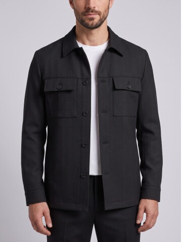 Black Safari Jacket & Trousers Mens Set