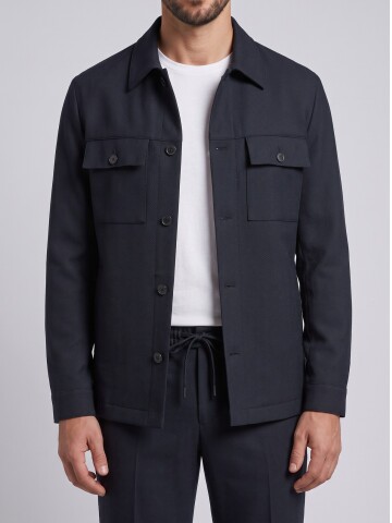 Navy Safari Jacket & Trousers Mens Set
