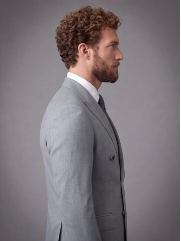 Light Green Peak Lapel Double Breasted Suit