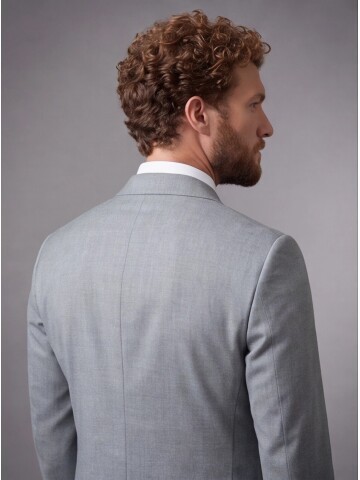 Light Green Peak Lapel Double Breasted Suit