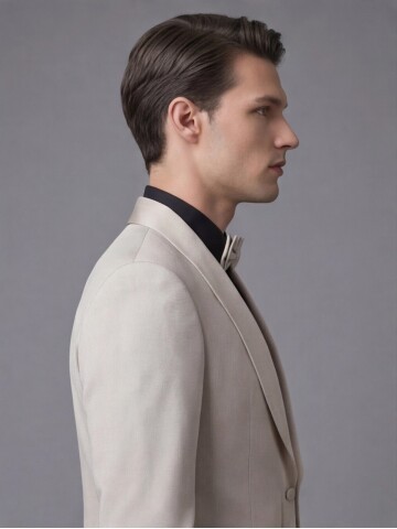 Beige Three-Piece Tuxedo