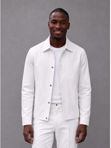 White Comfort Fit Performance Suit