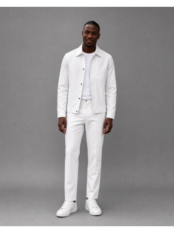 White Comfort Fit Performance Suit
