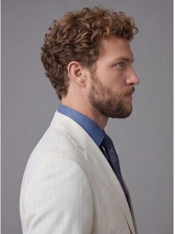 White Notch Lapel Comfort Fit Suit