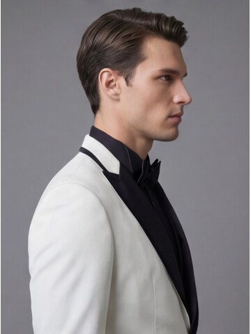 White Three-Piece Tuxedo