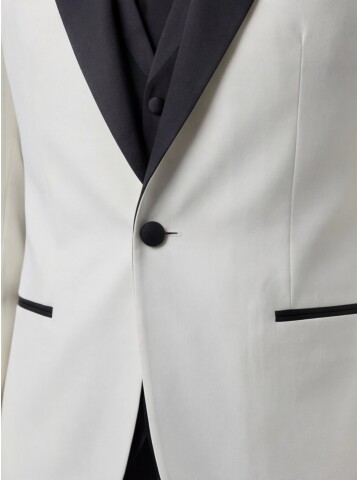 White Peak Lapel Slim Fit 3-Piece Tuxedo
