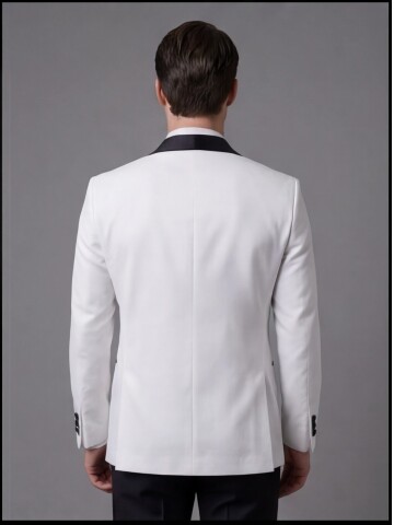White Three-Piece Tuxedo