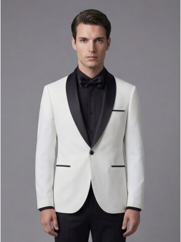 White Three-Piece Tuxedo