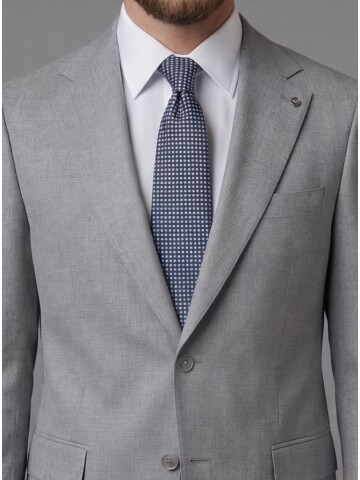 Grey Notch Lapel Comfort Fit Suit