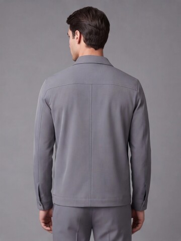 Gri Safari Cep Fermuarlı Spor Comfort Fit Takım