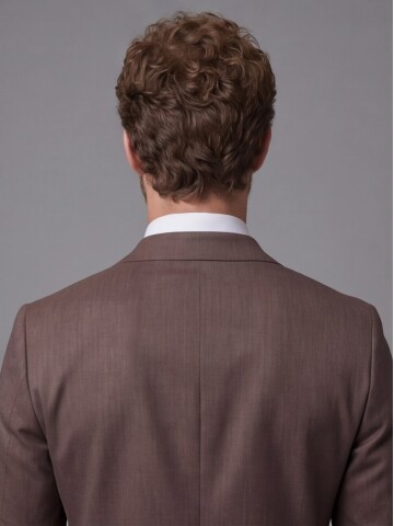 Brown Notch Lapel Comfort Fit Suit