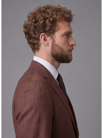 Terracotta Notch Lapel Comfort Fit Suit