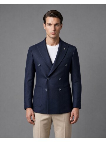 Navy Double Breasted Blazer
