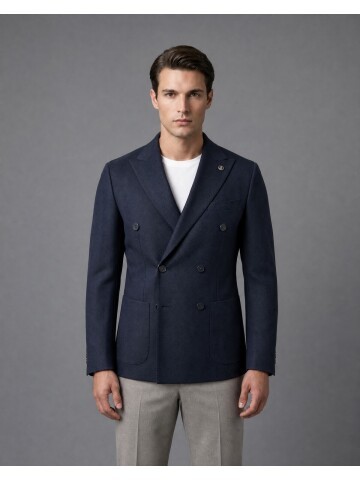 Navy Double Breasted Blazer