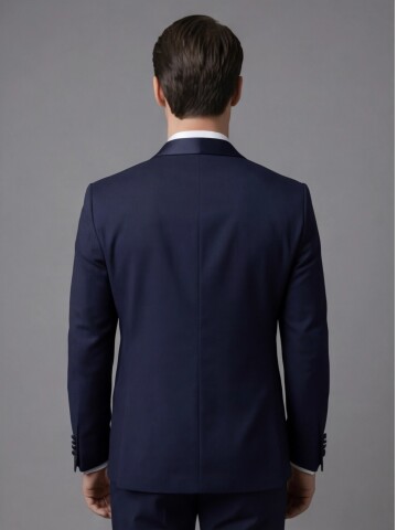 Navy Blue Three-Piece Tuxedo
