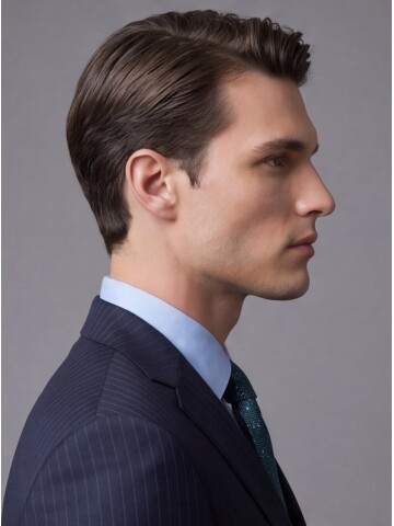 Lacivert Yünlü Mono Yaka Regular Fit 2 Düğme Takım Elbise