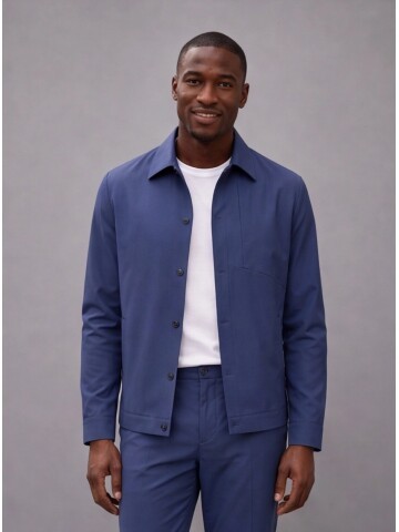 Blue Comfort Fit Performance Suit