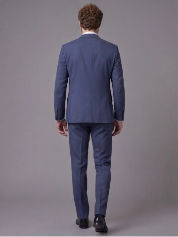 Mavi Mono Yaka Comfort Fit 2 Düğmeli Takım Elbise