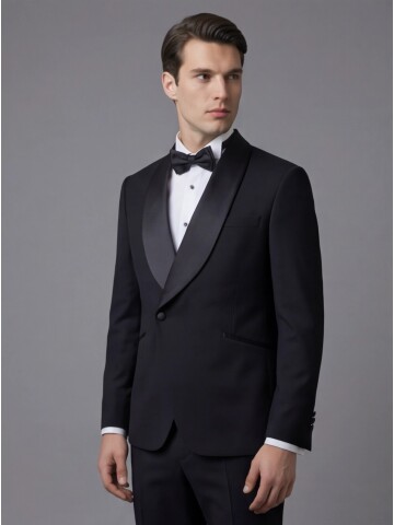 Black Double-Breasted Tuxedo
