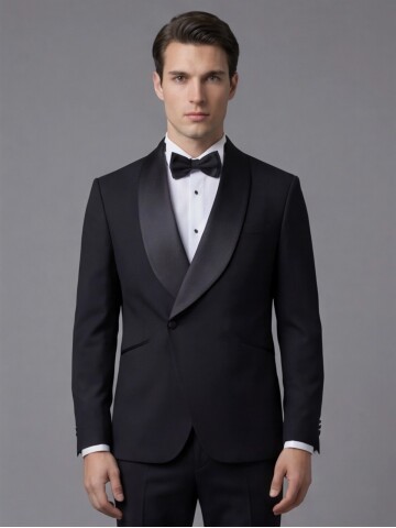 Black Double-Breasted Tuxedo
