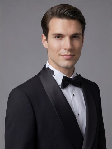 Black Double-Breasted Tuxedo