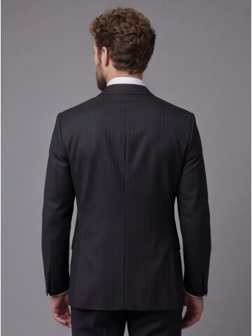 Black Notch Lapel Comfort Fit Suit