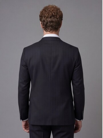 Black Notch Lapel Comfort Fit Suit