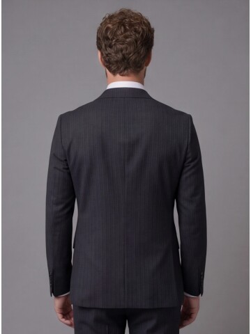 Black Notch Lapel Comfort Fit Suit