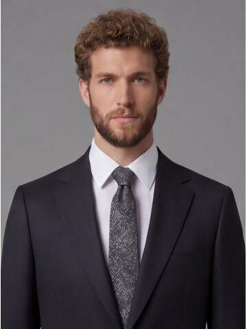 Black Notch Lapel Comfort Fit Suit