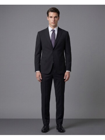 Black Notch Lapel Comfort Fit Performance Suit