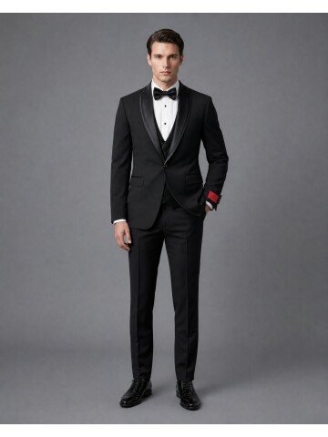 Black Shawl Lapel Tuxedo