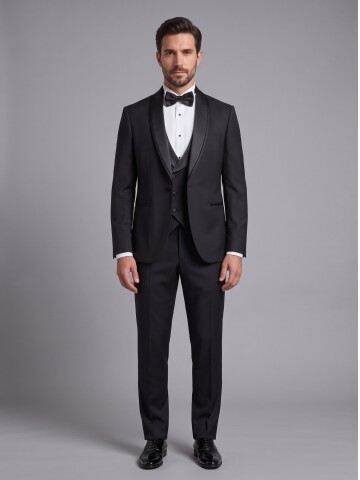 Black  Shawl Lapel Tuxedo