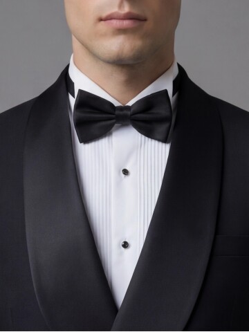 Black Shawl Lapel Double-Breasted Tuxedo