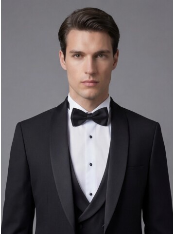 Black Three-Piece Tuxedo