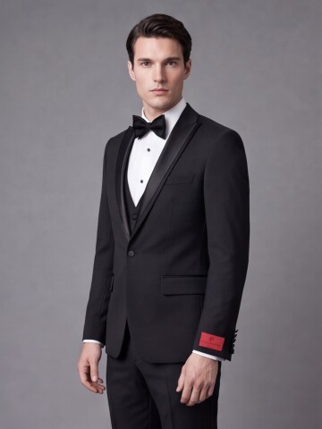 Black Peak Lapel Tuxedo