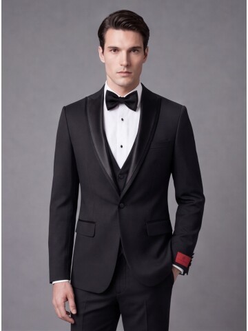Black Peak Lapel Tuxedo