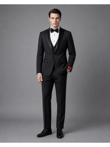 Black Peak Lapel Tuxedo