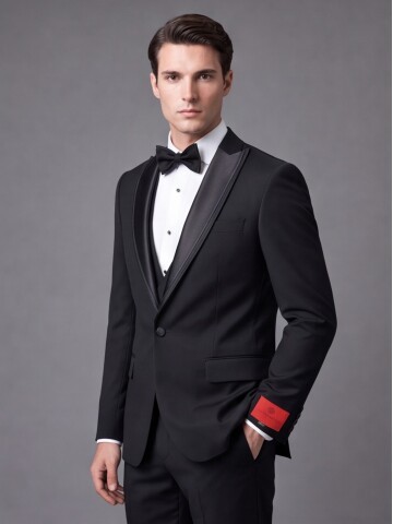 Black Peak Lapel Tuxedo