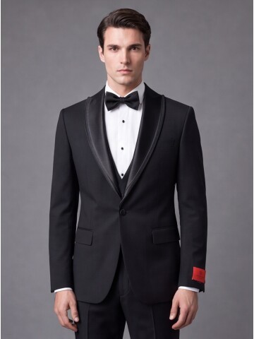 Black Peak Lapel Tuxedo