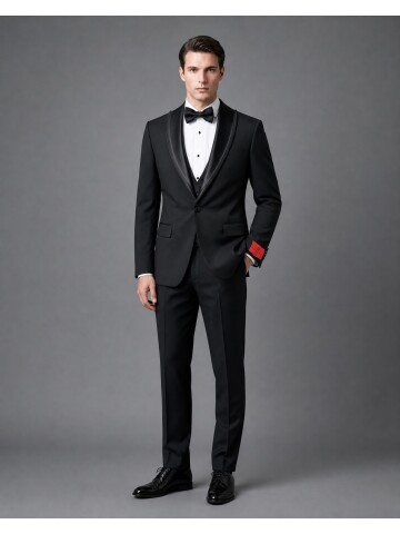 Black Peak Lapel Tuxedo