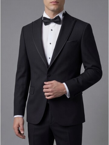 Black Three-Piece Tuxedo