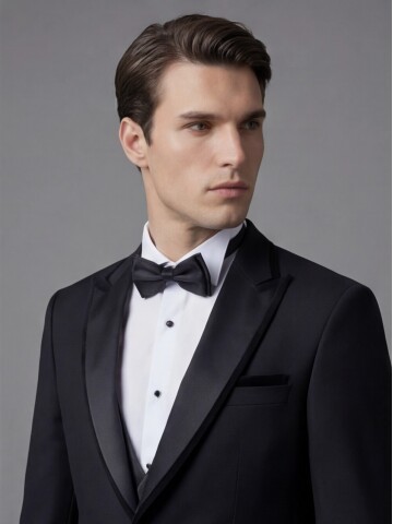 Black Three-Piece Tuxedo