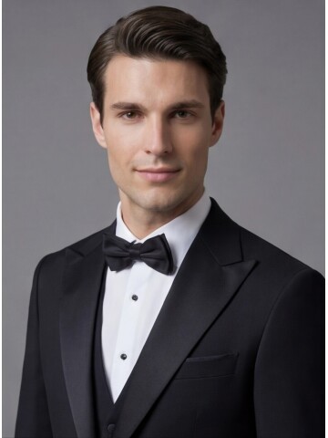 Black Three-Piece Tuxedo