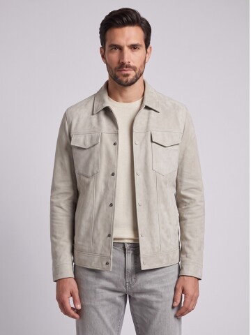 Stone Shirt Collar Jacket