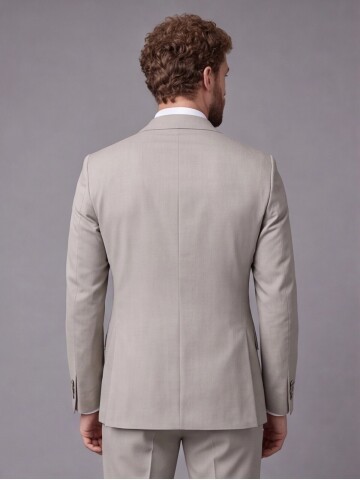 Stone Slim Fit Shawl Collar 2-Button Suit