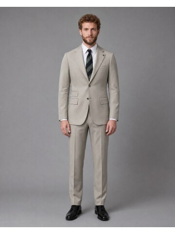 Stone Slim Fit Shawl Collar 2-Button Suit