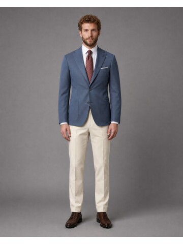 Yeşil Sivri Yaka Slim Fit Kombinli Erkek Takım Elbise